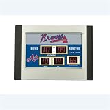 Atlanta Braves MLB Scoreboard Desk Clock (6.5"x9")