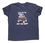 I Fall Off The Wagon Every Weekend Just Like Daddy - Silly Kids T-Shirt