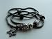 Armband Schwarz Wechselschmuck European Beads 18 cm