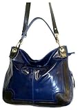 41vJ1gbzgTL._SL160_ - Nino Bossi Crunch Leather Handbag With Grommets - leather-clutch-purse