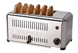 BURCO BR0006 NP 6 SLOT STAINLESS STEEL COMMERCIAL TOASTER
