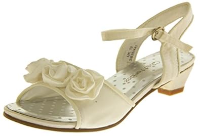 ... sandals Shoe size 6-12#Pearlised Ivory~Girls size 12: Amazon ... sandals Shoe size 6-12#Pearlised Ivory~Girls size 12: Amazon