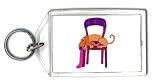 Keychain with animal, dog, chair