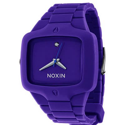 NIXON Men's A139-230 Stainless Steel Analog Purple Dial Watch