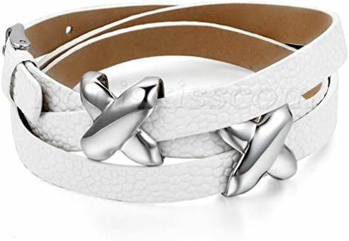 Janestore Love Infinity Multilayer Leather Strap Twining Bracelet Cuff Bangle