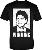 CHARLIE SHEEN SHIRTS - WINNING - CHARLIE SHEEN WINNING TEES - LICENSED OFFICIAL CHARLIE SHEEN GEAR! Black (Size X-Large)