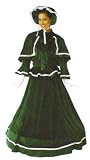 RED Dickens Christmas Holiday Dress