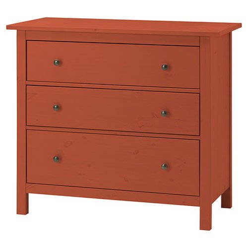 Ikea Hemnes Dresser Chest with 3 Drawers Solid Pine Red bgxjgkldkh