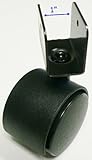 Oajen 2" caster with 1" u bracket, pack of 4, use 1" wood