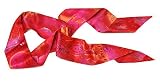 L. Erickson USA Elastic Loop Headband - Jasmine Hot Pink 100% Silk Print
