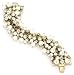 Danielle Stevens "Clear Vintage" Glass Pearl Cluster Bracelet