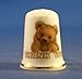 Porcelain China Collectable Thimble - Thank You -- Free Gift Box