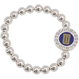 Tulane Green Wave Round Crystal Beaded Stretch Bracelet