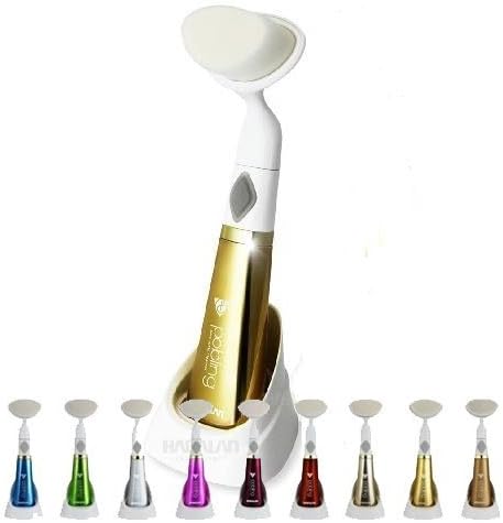 NEW GENERATION Poya Pobling Po Bling Color Electric Pore Sonic Facial Cleanser 10,000 Vibrations Per Minute For Deep Pore Cleansing Gold Handle Made In Korea by Habalan