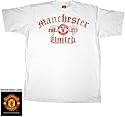 FC Football Club Manchester United Logo White T-shirt Tee