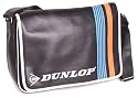 Dunlop Messenger Shoulder Bag - Black / Blue Orange