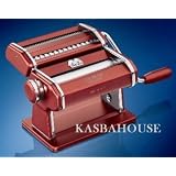 Atlas Pasta Machine - Designer Deluxe - Red - Made in Italy by Atla Marcato