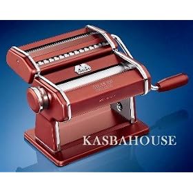Atlas Pasta Machine - Designer Deluxe - Red - Made in Italy