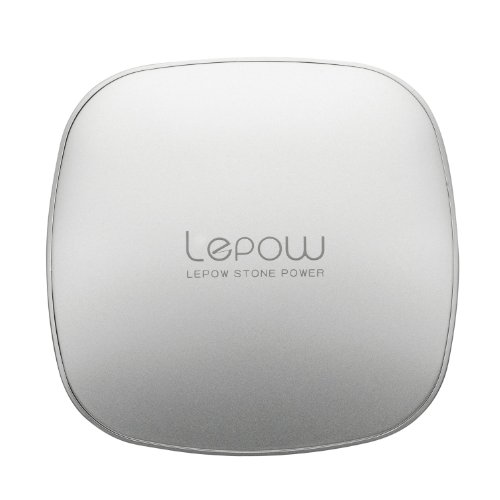 Lepow 3000mAh (Dual USB Output 0.5A/1.2A ) Backup External Battery Pack Charger High Capacity Power Bank Charger Rechargeable Charger for iPhone 5 4S 4 3GS 3G, iPod; Android Smartphones: HTC Sensation / Samsung Galaxy S3, S2, Samsung Galaxy Series Smartphones / Motorolaoid / LG Optimums, PSP, MP3 MP4 MP5 Players, Digital Cameras, DV Recorders, PSP, Nintendo DS, Kindle Fire, Kindle Touch, Nook Color, Many More Devices LED Indicators Silver