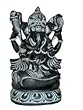 Statue Hindu God Ganesh Murti Sculpture Yooga Decor Ganesha Spiritual Stone 8 Inches