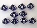 Chessex: d10 Translucent 10 Dice Set: Blue and White - Revised