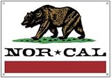 Nor Cal White Mens Republic Flag