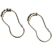 Maytex Glide Shower Curtain Rings, Chrome