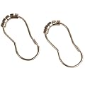 Maytex Glide Shower Curtain Rings, Chrome