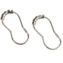 Maytex Glide Shower Curtain Rings, Chrome