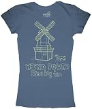 Tee Hugger WIND POWER Organic Juniors Size Ink Tee T-Shirt, Juniors Small