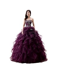 Sweetheart Floral Print Organza/Satin Beaded Lace-Up  Backless  Pleated Pageant Dress/Quinceanera Dress  With Rhinestones and Ruffles