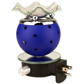 Blue Stars Plug in OIL Warmer with Dimmer Switch
