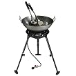 Eastman Outdoors Model 37212 22-Inch Carbon-Steel Wok Kit with Burner, Spoon, and Spatula
