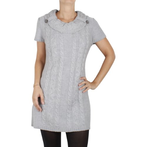 Timezone Damen Kleid/ Knielang  14-0033, Gr. 38/40 (M), Grau (2023 grey melange) Preisvergleich