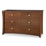 South Shore Furniture Jumper Collection Double Dresser with 6 Drawers, Classic Cherry