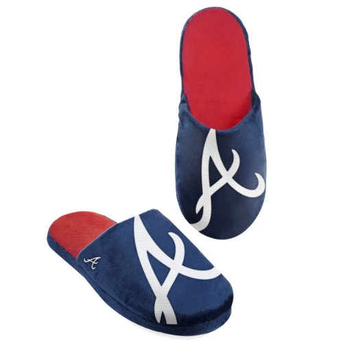 MLB Atlanta Braves 2011 Big Logo Slide Slipper Hard Sole Small