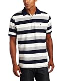 Nautica Men's Short Sleeve Striped Polo