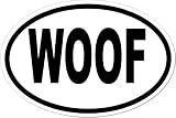 WOOF EURO BUMPER STICKERS (Pack of 2) Perfect Shout Out to Fellow Dog Lovers!