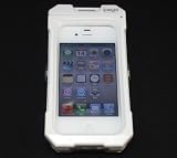 iPhone 4/4S�Ή� �h���P�[�X �v���X�`�b�N��(�z���C�g) Waterproof Protective Case for iPhone 4/4s White �摜