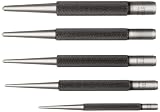 Starrett S117PC 5 Piece 1/16-Inch to 5/32-Inch Center Punch Assortment in Plastic Case