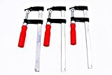 【KZAK】 F型クランプ 強力 固定 木工 溶接 作業用 50mmx200mm ３個セット (3)