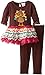 Youngland Little Girls' Turkey Applique Legging Set