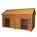 HI Tech Building Systems Simply Cedar Duplex Dog House