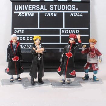 Anime Naruto Uzumaki Naruto Hidan Chouji Akimichi PVC Action Figures Collectible Model Toys Dolls 4pcs/set NTFG068