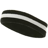 Striped Cotton Terry Cloth Moisture Wicking Head Band