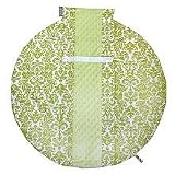 Itzy Ritzy Wrap & Roll Infant Carrier Arm Pad & Tummy Time Mat, Avocado Damask Itzy Ritzy Wrap & Roll Infant Carrier Arm Pad & Tummy Time Mat, Avocado Damask