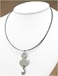 J-Steel by Fyn Studios Stainless-Steel Cat Pendant Necklace with Full Cut Diamond JSF-843332000931