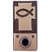 All Products : Christian Cross/Sign of the Fish Bronze Doorbell Button and Cover
