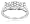 10k White Gold 3-Stone Floral Cluster Ring (1/2 cttw, H-I Color, I3 Clarity), Size 7