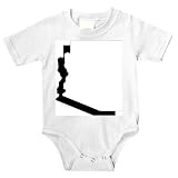 Onesie with map, Arizona, outline, state
